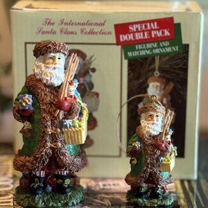 Vintage International Santa Claus Collection Old Nick Belgium box and ornament